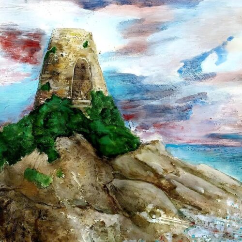 Ancient Tower by the Sea